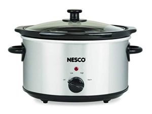 نيسكو SC-4-25 ، طباخ بطيء ، 4 كوارت ، فضي