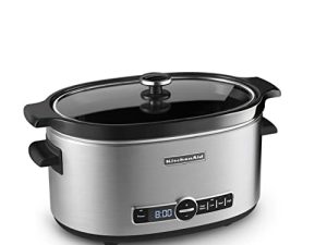 كيتشن ايد KSC6223SS 6-Qt. طباخ بطيء مع غطاء قياسي - ستانلس ستيل