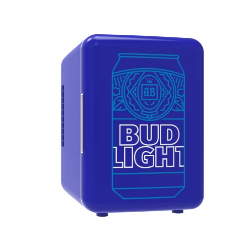 CURTIS MIS152BULT Bud Light ، مبرد ثلاجة شخصي صغير ومحمول ، سعة 4 لتر ، ستة علب 12 أونصة ، 100٪ خالية من الفريون وصديقة للبيئة ، 6 ، كحلي CURTIS MIS152BULT Bud Light ، مبرد ثلاجة شخصي صغير ومحمول ، سعة 4 لتر ، ستة علب 12 أونصة ، 100٪ خالية من الفريون وصديقة للبيئة ، 6 ، كحلي