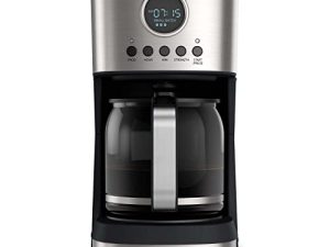 KRUPS Essential 12 Cup Drip Coffee Maker ، آلة صنع القهوة الرقمية القابلة للبرمجة مع بدء التشغيل التلقائي والتدفئة