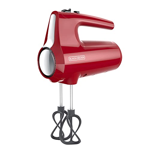 BLACK + DECKER خلاط يدوي MX610R ، 5 سرعات ، أحمر BLACK + DECKER خلاط يدوي MX610R ، 5 سرعات ، أحمر