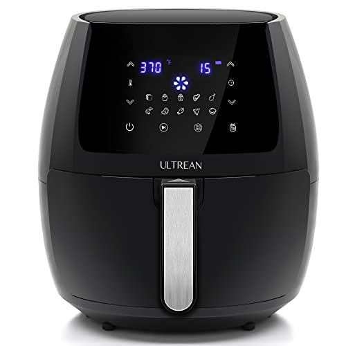 مقلاة الهواء ULTREAN 5.8 كوارت ، مقلاة الهواء الساخن الكهربائية ، طباخ Oilless مع 10 إعدادات مسبقة ، شاشة LCD رقمية تعمل باللمس ، سلة غير لاصقة ، 1700 واط ، مدرج في قوائم UL (أسود) مقلاة الهواء ULTREAN 5.8 كوارت ، مقلاة الهواء الساخن الكهربائية ، طباخ Oilless مع 10 إعدادات مسبقة ، شاشة LCD رقمية تعمل باللمس ، سلة غير لاصقة ، 1700 واط ، مدرج في قوائم UL (أسود)
