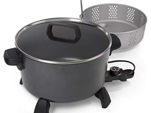 National Presto Presto 06009 10-quart Kitchen Kettle XL Steamer XL Multi-Cooker، Black