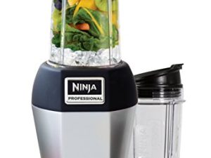 Nutri Ninja Pro خلاط شخصي مع 900 واط قاعدة وفيتامين واستخراج العناصر الغذائية للمخفوقات والعصائر مع 18 و 24 أونصة (BL450)
