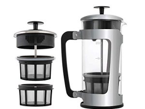 ESPRO P5 French Press - ماكينة صنع القهوة والشاي بفلترتين صغيرتين ، 32 أونصة ، من الفولاذ المقاوم للصدأ المصقول