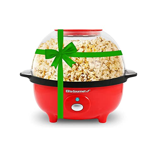 Elite Gourmet EPM330R Automatic Stirring Popcorn Maker Popper ، آلة فشار كهربائية بالزيت الساخن مع غطاء قياس ووعاء مدمج قابل للانعكاس ، رائع للحفلات المنزلية للأطفال ، معتمد من ETL ، أحمر Elite Gourmet EPM330R Automatic Stirring Popcorn Maker Popper ، آلة فشار كهربائية بالزيت الساخن مع غطاء قياس ووعاء مدمج قابل للانعكاس ، رائع للحفلات المنزلية للأطفال ، معتمد من ETL ، أحمر