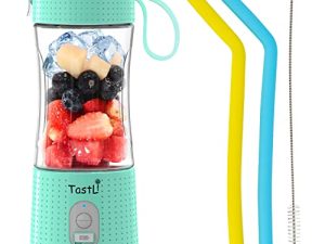 خلاط TastLi المحمول ، خلاط صغير شخصي للعصائر والعصائر والمخفوقات (أزرق سماوي)