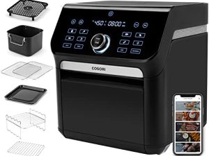 فرن COSORI Air Fryer كومبو 7 Qt ، كونترتوب الحمل (100 إلى 450 ℉) مع تحميص ، تحميص ، خبز ، تجفيف ، دافئ ، 7 ملحقات و 100 وصفة ، Max XL كبير للحجم العائلي ، الفولاذ المقاوم للصدأ ، 1800W