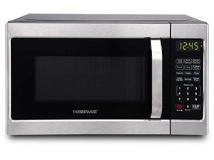 Farberware Classic FMO07AHTBKJ 0.7 قدم مكعب. قدم. فرن ميكروويف 700 وات مزود بإضاءة LED ، ستانلس ستيل مصقول