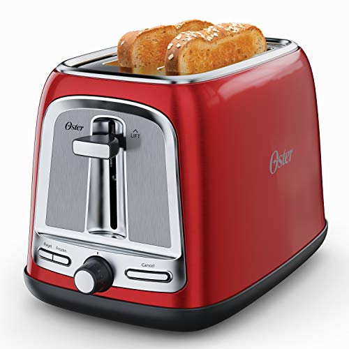 Oster 2-Slice Toaster with Advanced Toast Technology ، Candy Apple Red Oster 2-Slice Toaster with Advanced Toast Technology ، Candy Apple Red