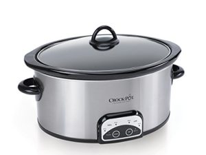 Crock-Pot SCCPVP600-S Smart-Pot 6-Quart Slow Cooker، Brushed Stainless Steel، 6 Qt، Stainless