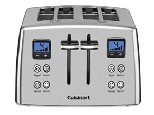 كويزينارت CPT-435P1 4-Slice Countdown Motorized Toaster، Stainless Steel