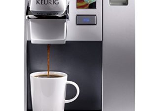 Keurig K155 Office Pro ماكينة صنع القهوة التجارية ، ماكينة تحضير القهوة بكوب K-Cup ، فضي ، كبير جدًا 90 أونصة. خزان مياه