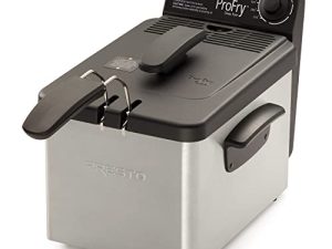 National Presto 05461 مقلاة عميقة من الفولاذ المقاوم للصدأ Pro Fry ، فضي