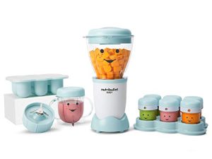 نظام تحضير الطعام الكامل للأطفال NutriBullet NBY-50100 ، 32 أونصة ، أزرق