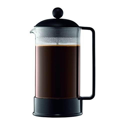 بودم - 1548-01US Bodum Brazil French Press ماكينة صنع القهوة والشاي ، 34 أونصة ، أسود بودم - 1548-01US Bodum Brazil French Press ماكينة صنع القهوة والشاي ، 34 أونصة ، أسود