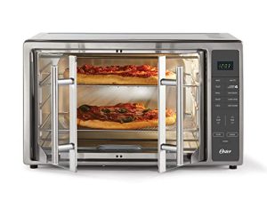 Oster Air Fryer Oven، 10-in-1 Countertop Toaster Oven، XL يناسب 2 16 "بيتزا ، أبواب فرنسية من الفولاذ المقاوم للصدأ