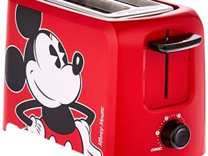 Disney DCM-21 Mickey Mouse 2 Slice Toaster، Red / Black، 1