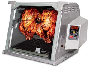 Ronco ST5000PLAT Digital Showtime Rotisserie ، إصدار بلاتينيوم ، يطبخ الطعام بشكل مثالي في كل مرة ، 3 أوضاع للطهي: تحميص ، تحمير ، بدون دوران للحرارة ، الفولاذ المقاوم للصدأ